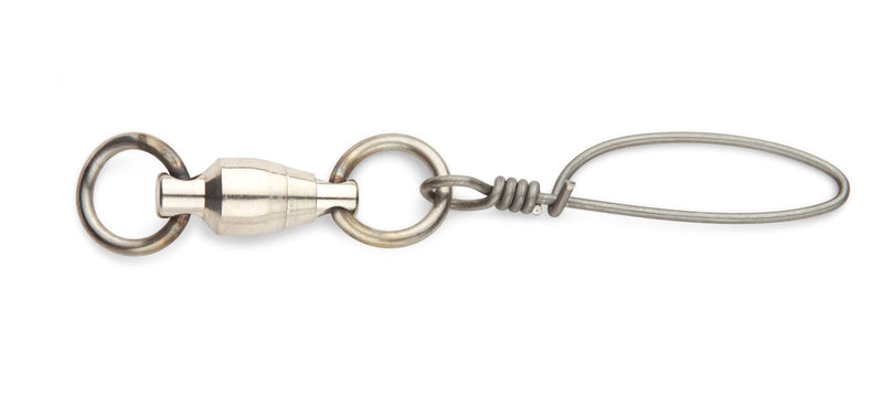 Nickel finish Swivel with double Welded Rings & Tournament Snap