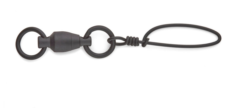 Black finish Swivel with double Welded Rings & Tournament Snap