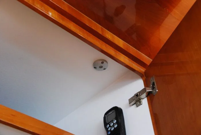 anywhere light shown mounted in cabinet