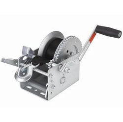 Steel winch with handle and strap