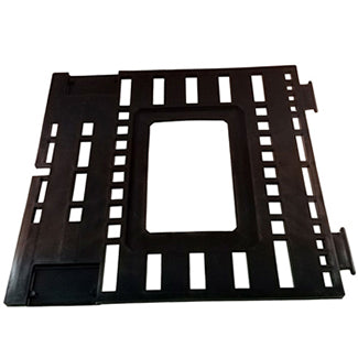 Stone Crab trap replacement lid; large rectangular center cut out for bait cup and other rectangular cuts for water flow/access.