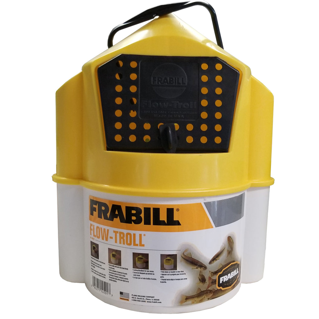 FRABILL Flow Troll Minnow Live Bait Container – Crook and Crook Fishing, Electronics, and Marine Supplies