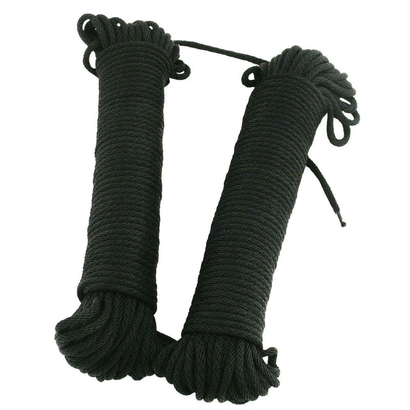 Two reems of black rope