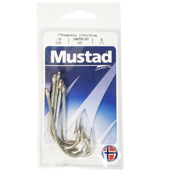 MUSTAD O'Shaughnessy Stainless Steel Hooks – Crook and Crook Fishing,  Electronics, and Marine Supplies