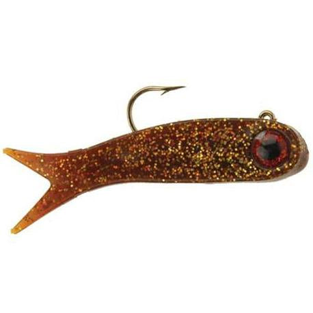 bedazzled fishing lure DOA Lures TerrorEyz Clear / Red Glitter
