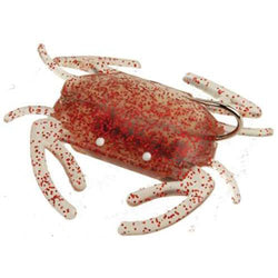 crab lures fishing DOA Lures SoftShell Crab Clear / Red Glitter