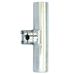 Stainless steel clamp-on rod holder