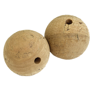 Pair of cork stoppers