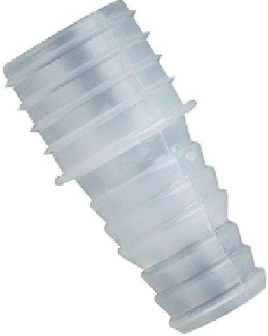 double-stepped plastic hose straight adapter 1-1/8 inch output