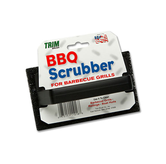 Black scrubber with retail packaging