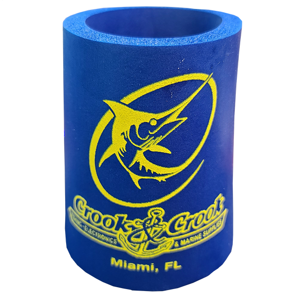 Royal blue with yellow logo