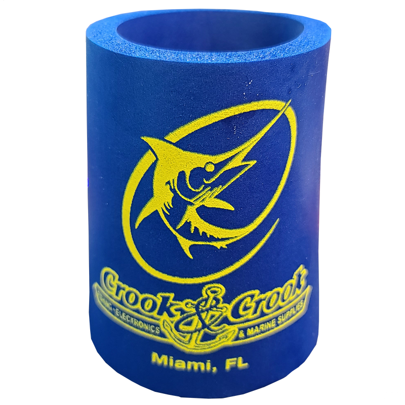 Royal blue with yellow logo