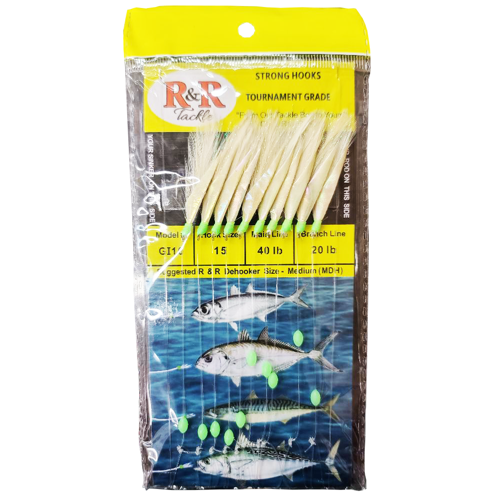 R&R TACKLE GI-10 Sabiki Tournament Grade Bait Rig – Crook and Crook ...
