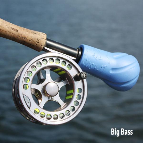 Big Bass model on fly rod