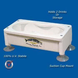 DEEP BLUE MARINE Double Boat Cup Holder Storage Box – Crook and Crook  Fishing, Electronics, and Marine Supplies