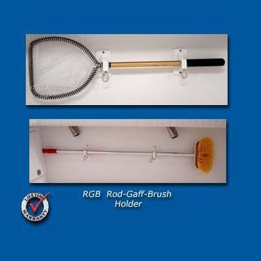 Deep Blue RGB Rod/Gaff/Deck Brush Holder (Pair)