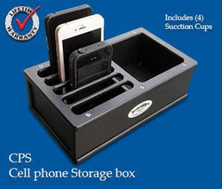 Cell phone storage box - black