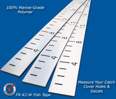 Fish Ruler White with Black numbers