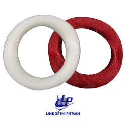 Red and white monofilament line