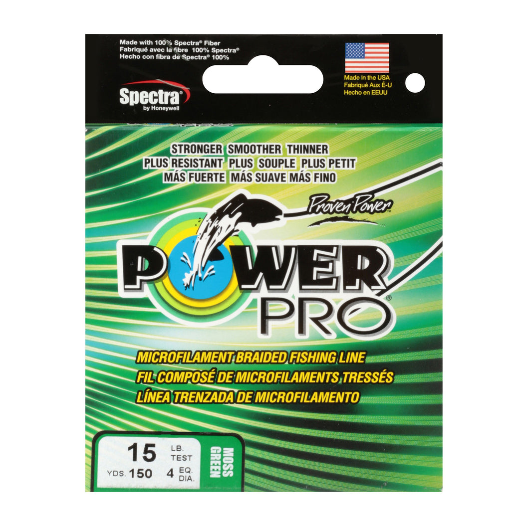 POWER PRO 15LB Braid 150YD GREEN Fishing Line – Crook and Crook