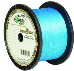 20 pound braided fishing line Hollow Core - 16 Strands for Saltwater a very slick plastic Power Pro Super Slick V2