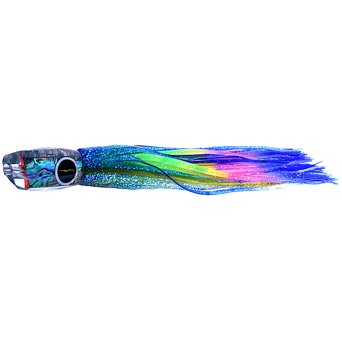 Black Bart Heavy Tackle Lures Blue Breakfast Glow/Green Chartreuse Dot GLO/GCD