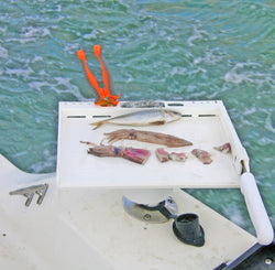 Cutting board with fresh bait