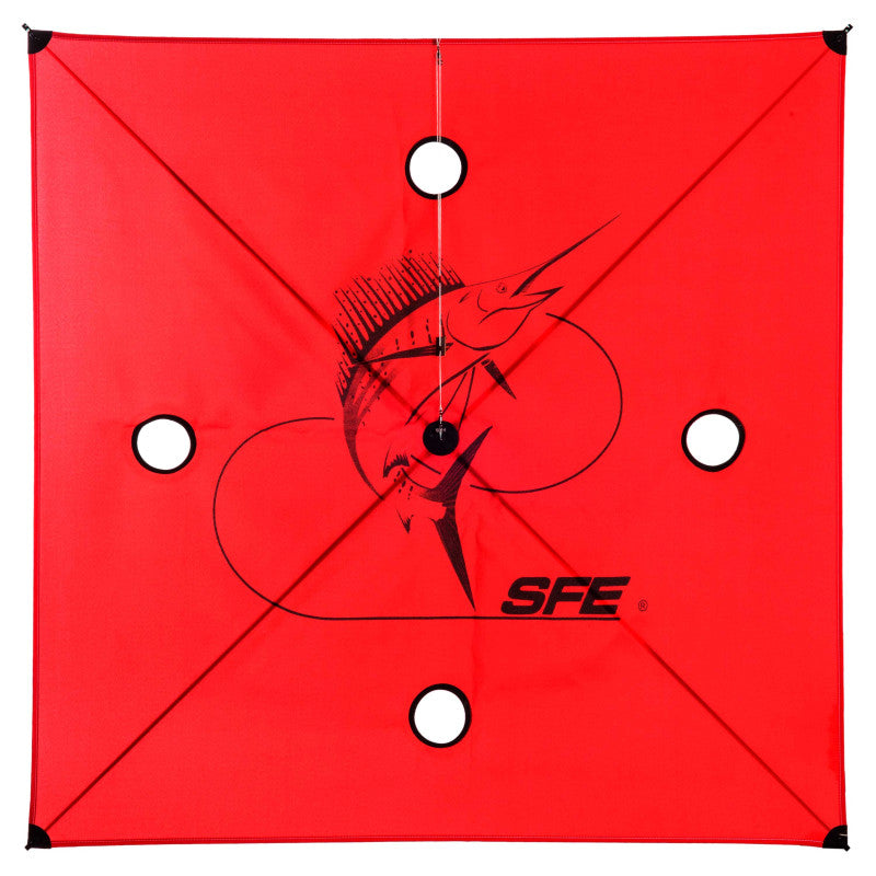 SFE 5-25 MPH 4 Hole Ultimate Kite - Red – Crook and Crook Fishing