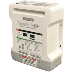 white and gray marine battery charger