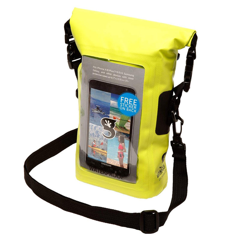 Waterproof Phone Tote Green