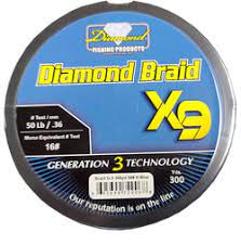 Momoi Diamond Braid Generation III Fishing Line X9 - Blue - 40lb - 300 Yards