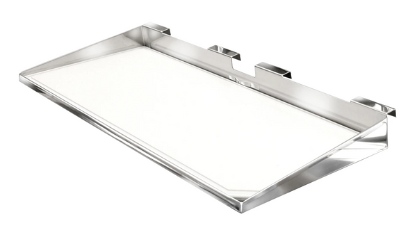 Stainless steel serving shelf