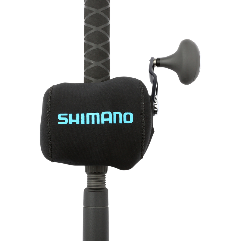 Large Cover shown on reel with Shimano logo 