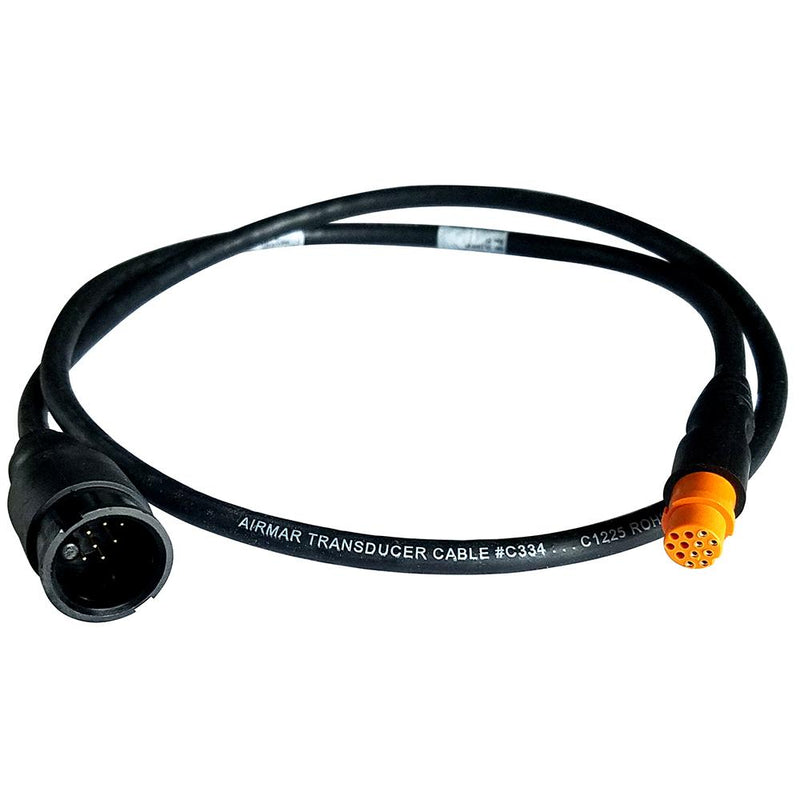 Black cable with orange 12-pin head