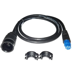 Black cable with blue 8-pin head