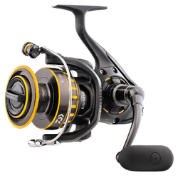 Yellow and black spinning reel