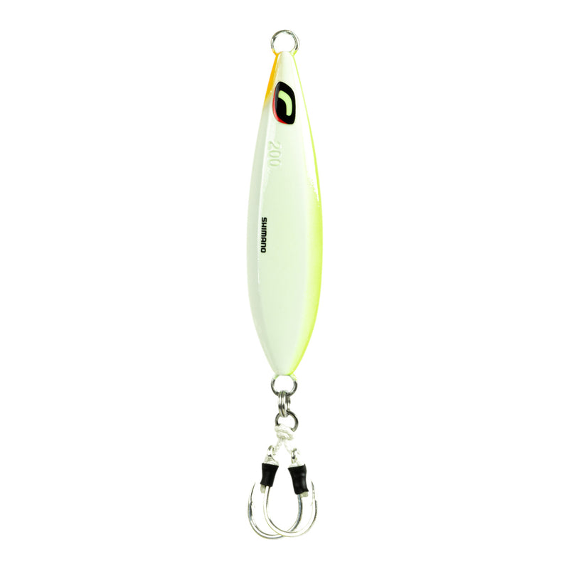 Shimano Butterfly Wing-Fall Jig - Chartreuse White