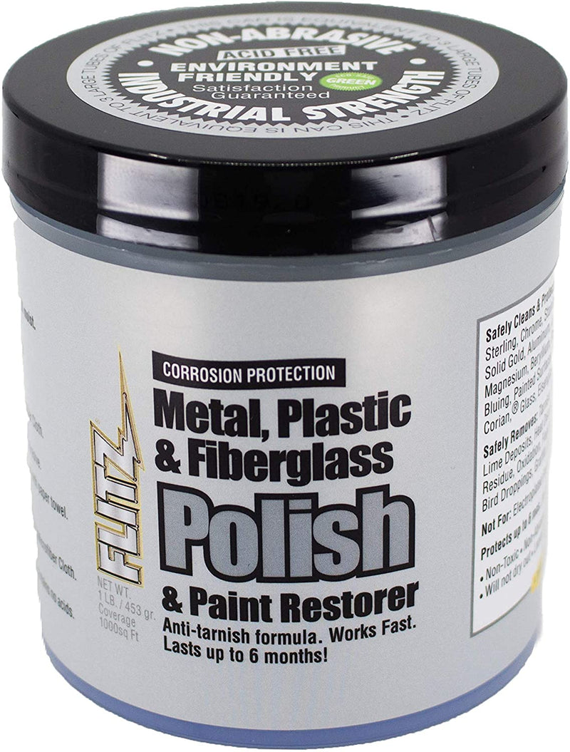 Flitz Paste Polish for Metals, Fiberglass, Plastic & Paint – Gibbons  Fiberglass
