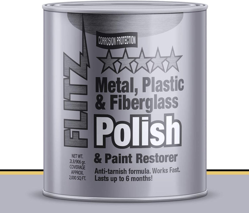 FLITZ Metal, Plastic & Fiberglass Polish & Paint Restorer 2LB Can