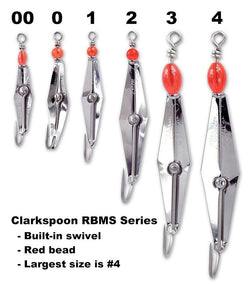 CLARKSPOON Stainless-Steel Hook w/Red Bead – Crook and Crook Fishing,  Electronics, and Marine Supplies