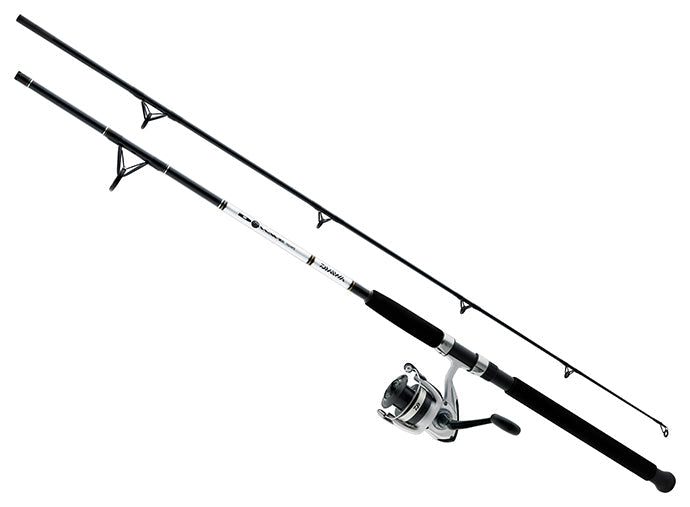 daiwa revros freshwater spinning combo 7 length two piece rod D-Wave 7' Saltwater Color:#004 TACKLEWORKS Mono Leader 200 Wave spinning reel features theme:food-drinks