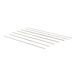 Diamond Pro Splice Kit - 5 threading needles in various sizes, 1 medium loop splicing needle, and 1 medium reverse latch needle