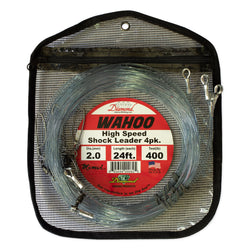Diamond Wahoo Shock Leader 4 pack 400 lb. Test