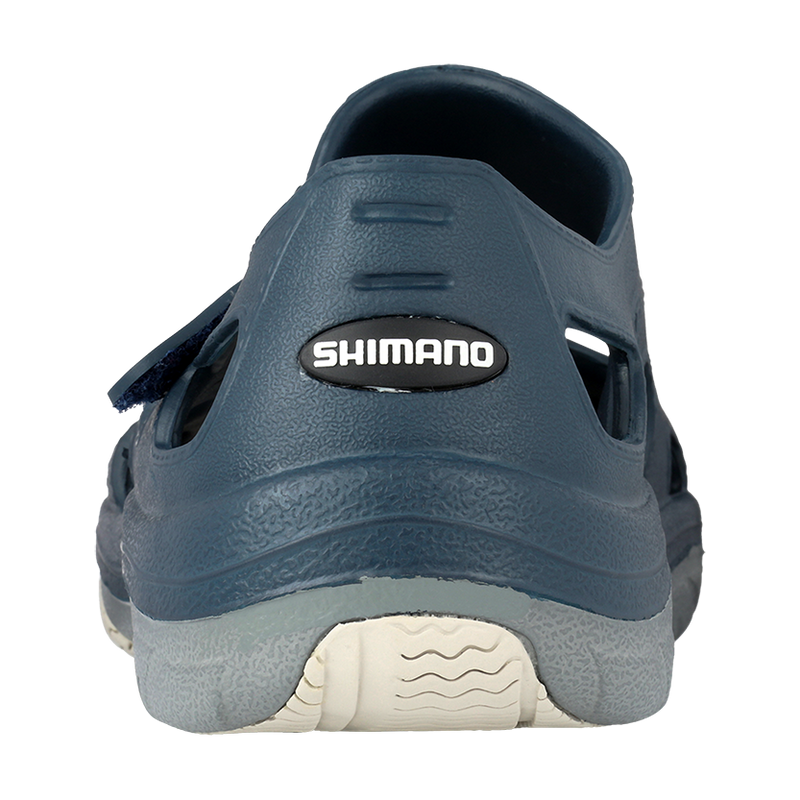 Navy Gray Evair Shoe - back view