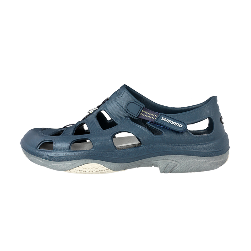 Navy Gray Evair Shoe side view