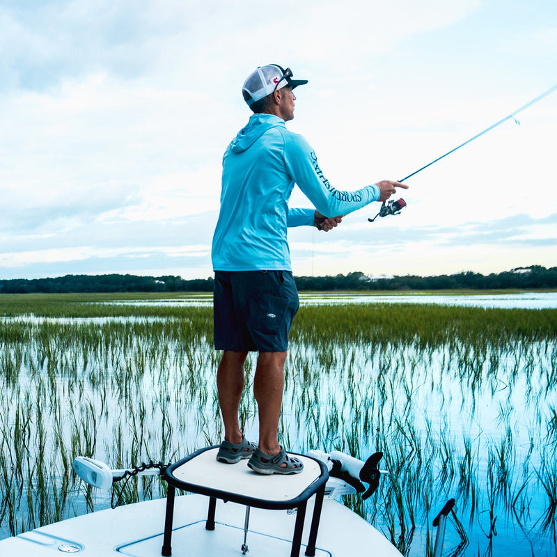 Fisherman wearing Evair Shoes 