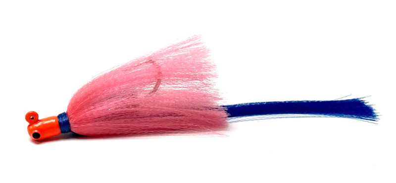 Flarehawk Jig Orange Head / Pink Skirt / Blue Streamer Tail