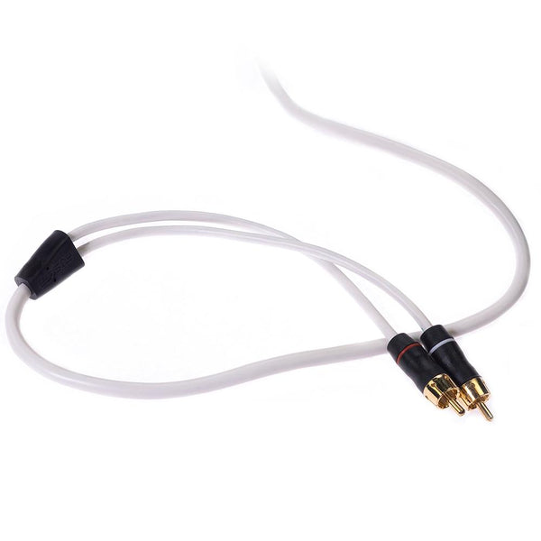 FUSION White 2-Way Shielded RCA Cable