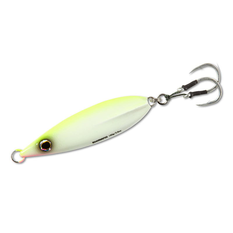 Butterfly Flat-Fall Jig - Chartreuse White