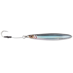 Butterfly flat-side jig - Black Silver with hook